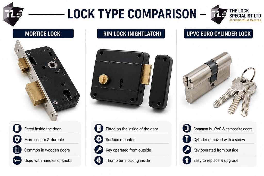 Replacing a uPVC door lock barrel step by step
